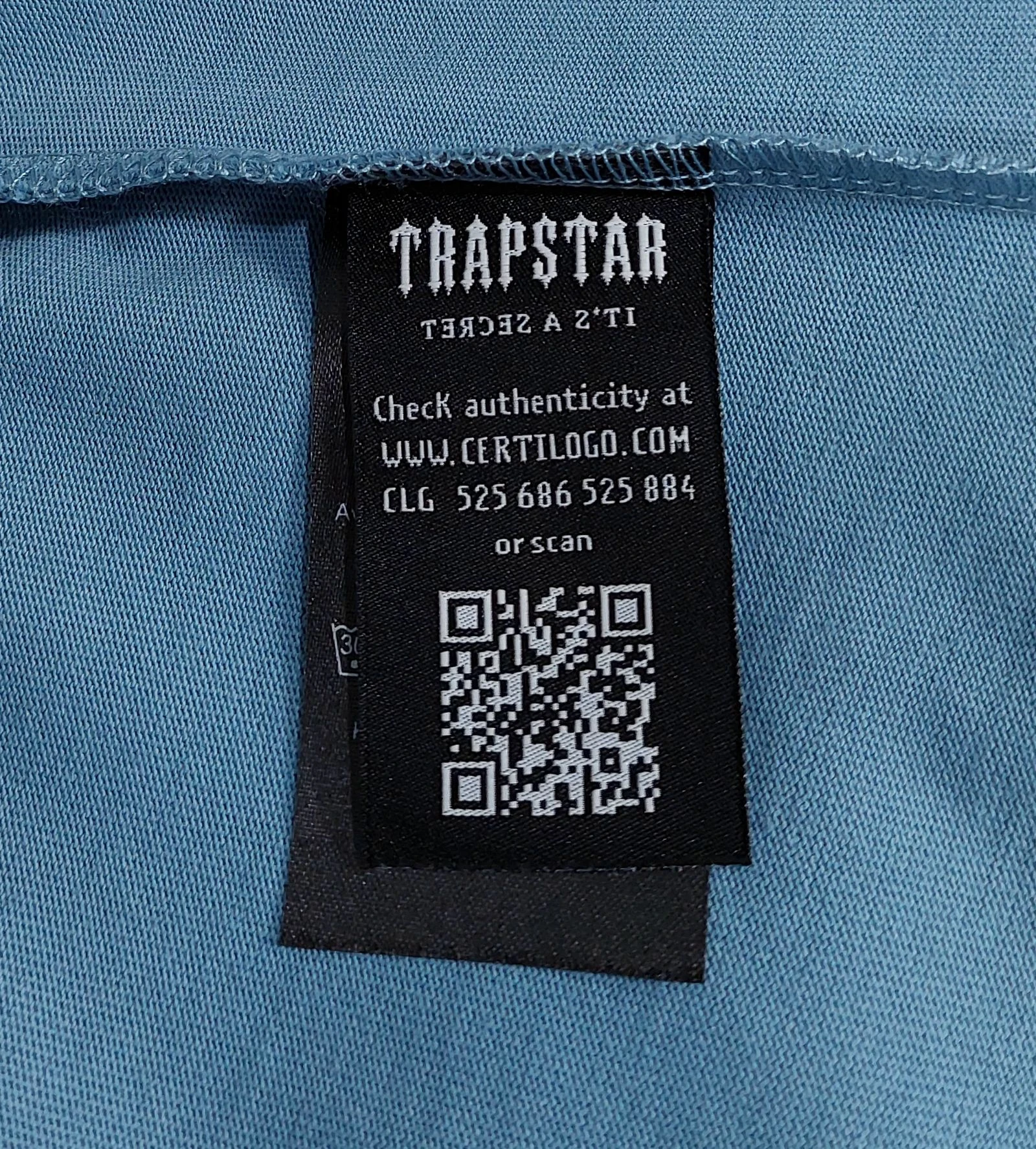 T-shirt Trapstar script logo 2.0 - bleu L – photo 4